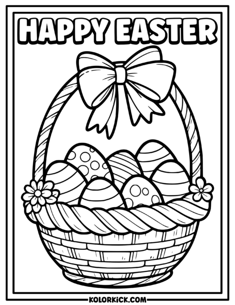 Easter Coloring Pages - Free Downloadable PDFs