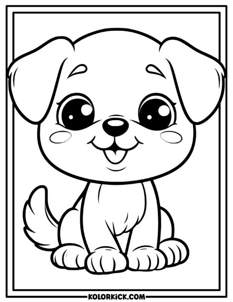 Cute Puppy Dog Coloring Pages - (100% Free Printable PDFs)