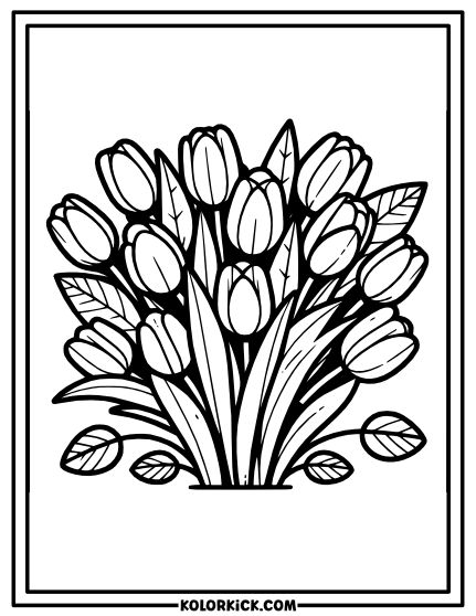 Flower Coloring Pages