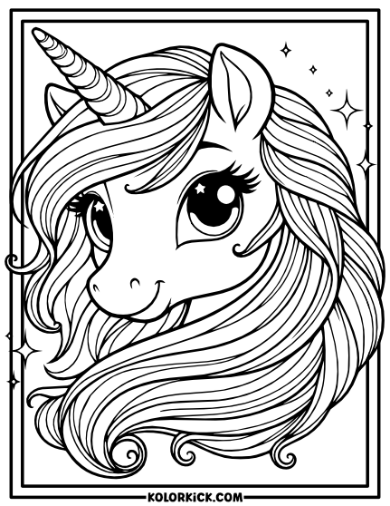 Magical Unicorn Coloring Pages - Free Printable PDFs