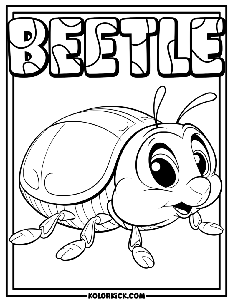 Beetle Bug Coloring Page