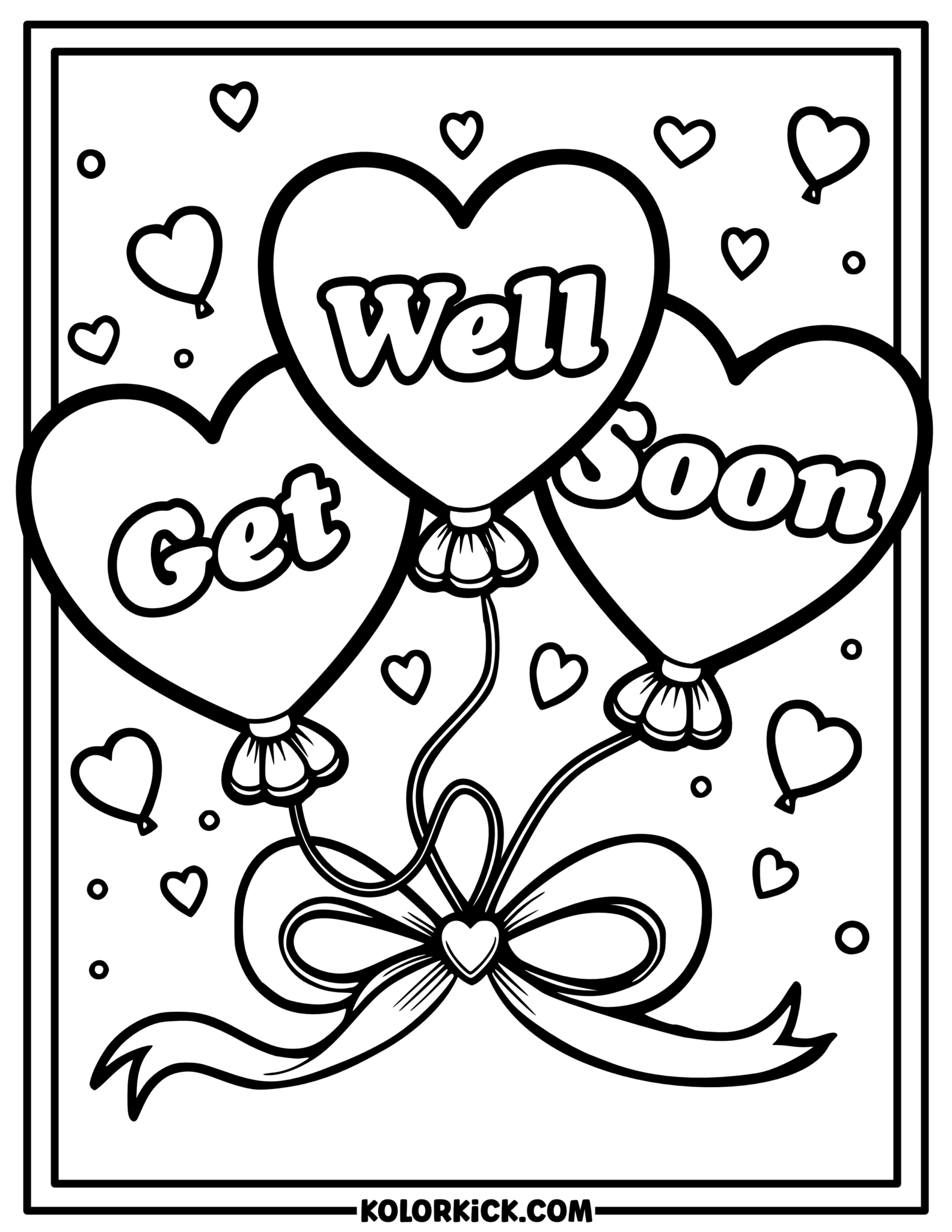 Get Well Soon Coloring Pages - (100% Free Printable PDFs)