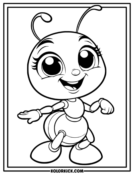 Cute Insect Coloring Pages - (100% Free Printable PDFs)