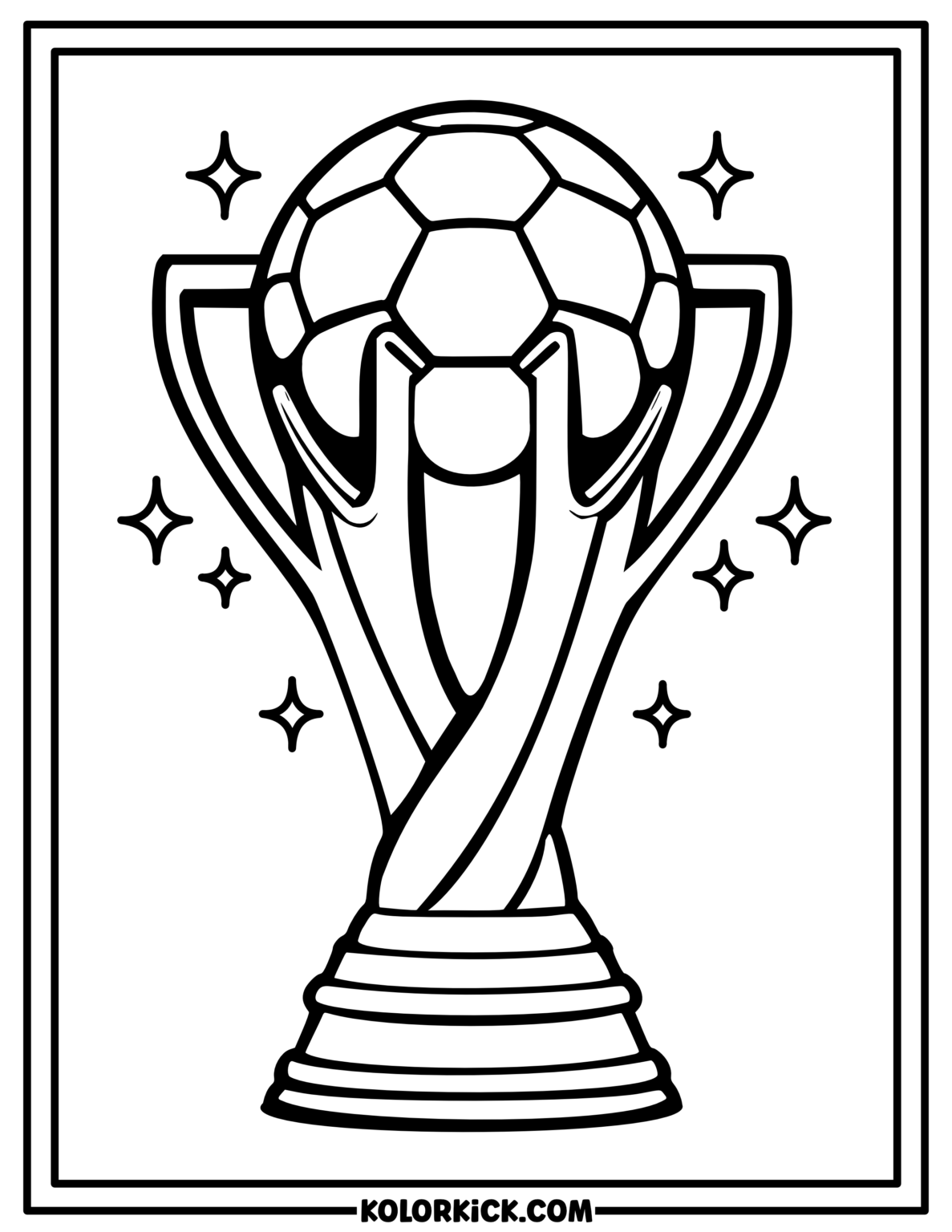 Champion Trophy Coloring Pages - (100% Free Printable PDFs)