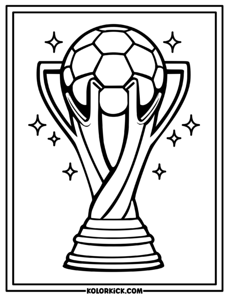 Champion Trophy Coloring Pages - (100% Free Printable PDFs)