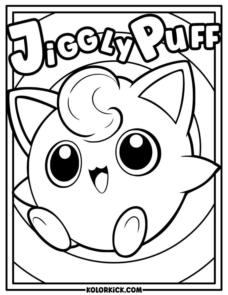 Pokemon Coloring Pages Jigglypuff