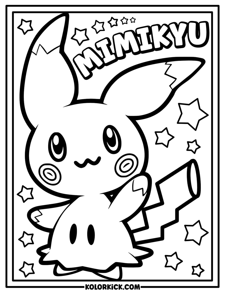 Cute Pokemon Coloring Pages - (100% Free Printable PDFs)