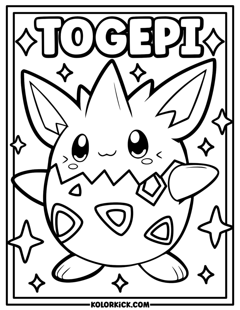 Pokemon Coloring Pages Togepi