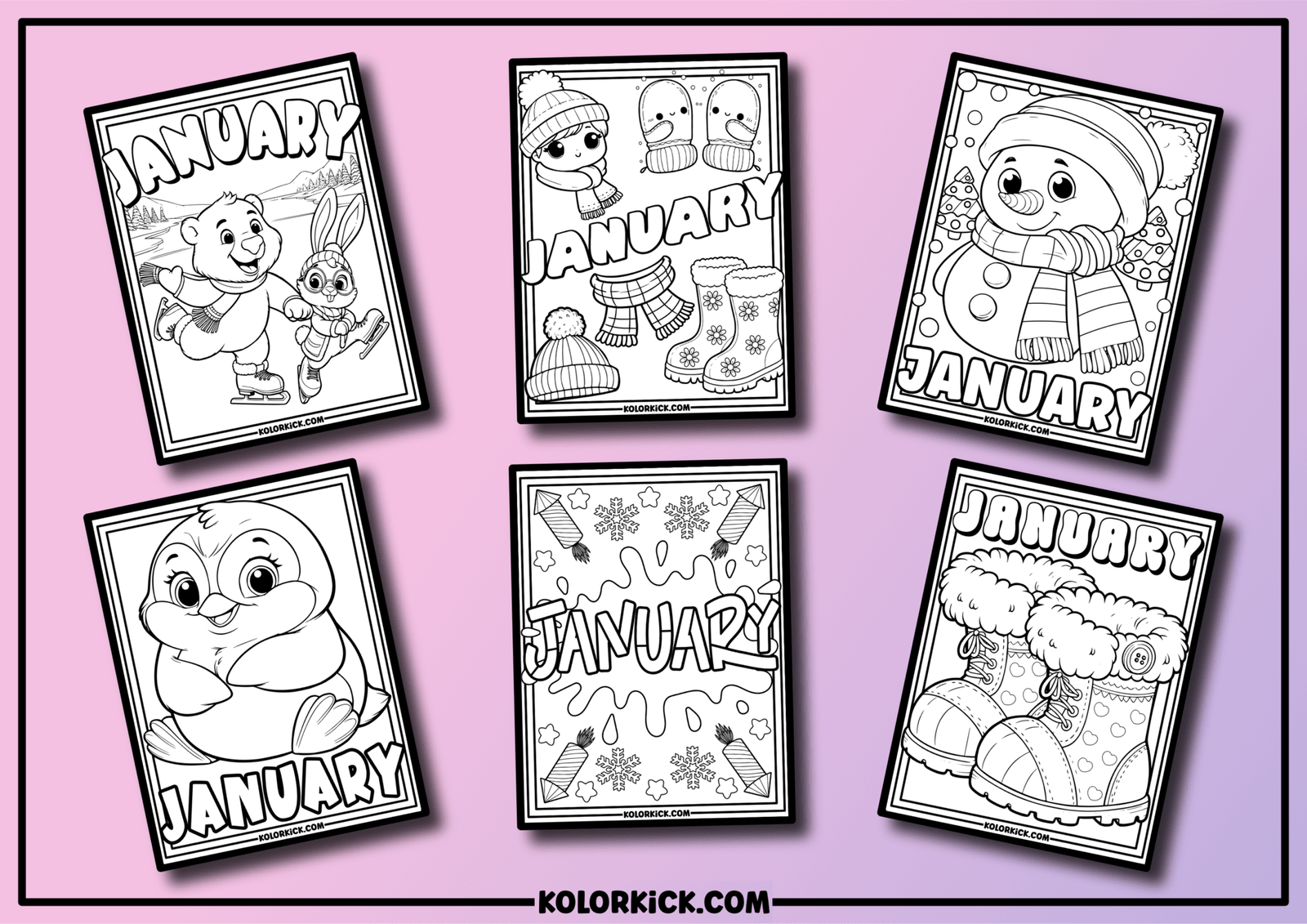 Cute January Coloring Pages (100% Free Printable PDFs) Cute January Coloring Pages (100% Free Printable PDFs)