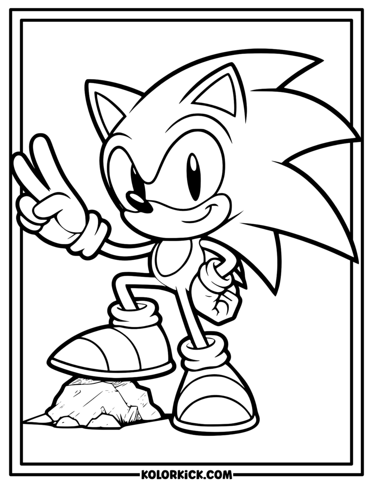 Sonic The Hedgehog Coloring Pages - (100% Free Printable PDFs)