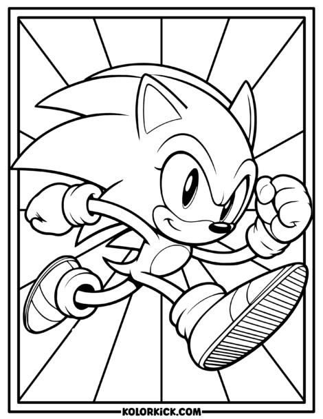 Sonic The Hedgehog Coloring Pages - (100% Free Printable PDFs)