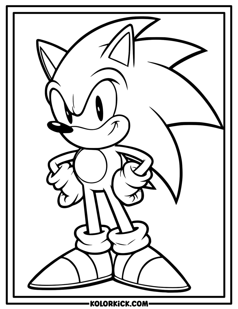 Sonic The Hedgehog Coloring Pages - (100% Free Printable PDFs)