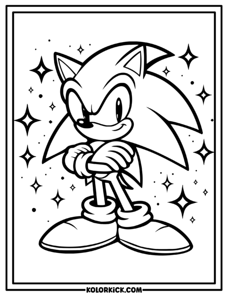 Sonic The Hedgehog Coloring Pages - (100% Free Printable PDFs)